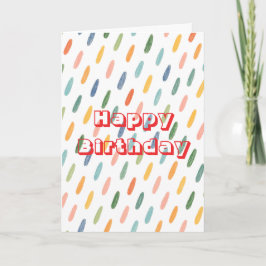 Cartão Design retrô, Feliz Aniversário 