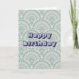 Cartão Design retrô, Feliz Aniversário 