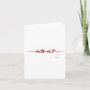 Cartão Design Retro Futurista Trump 45 47
