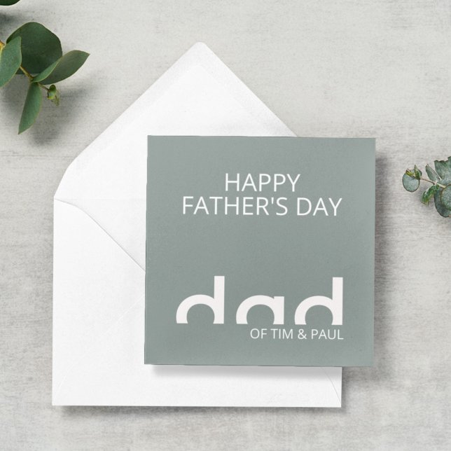 Cartão Design simples moderno para Dia de os pais (Criador carregado)