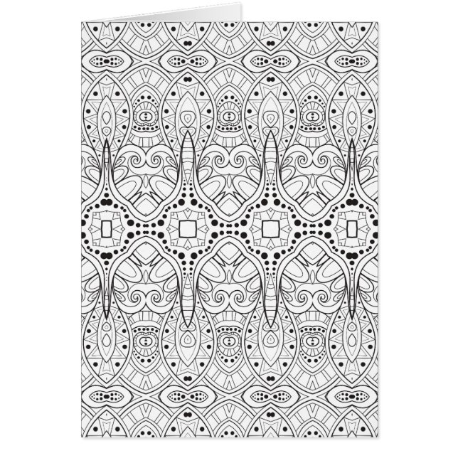 Cartão Design tribal de Zendoodle (Frente)