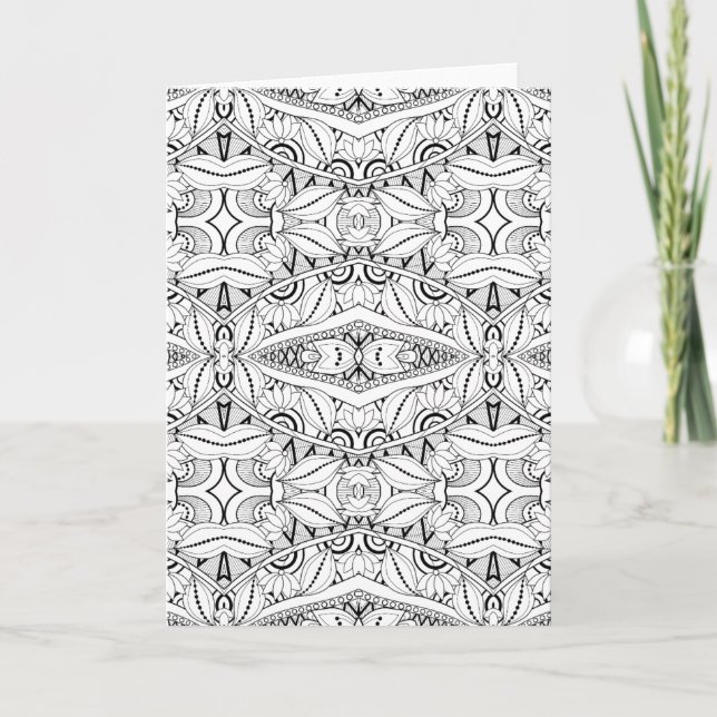 Cartão Design tribal inspirado (Frente)