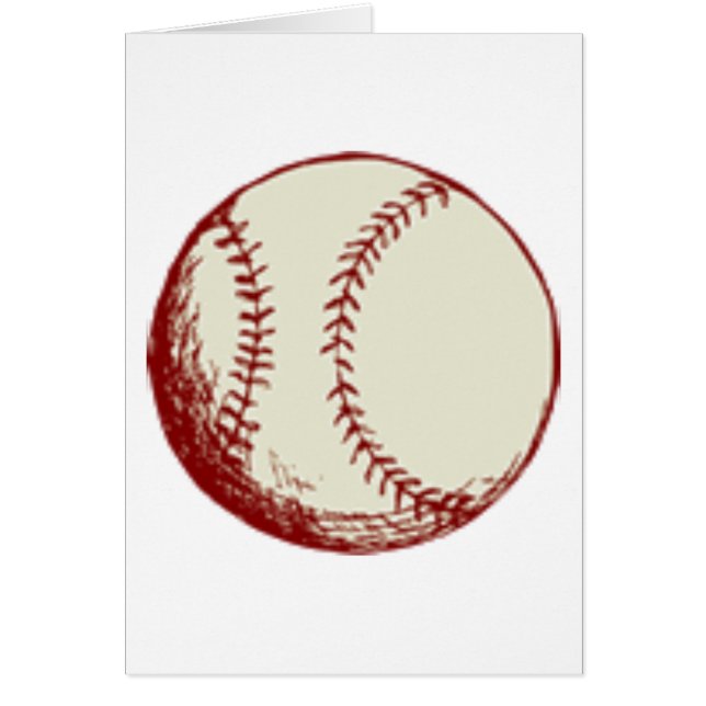 Cartão Design velho do basebol (Frente)