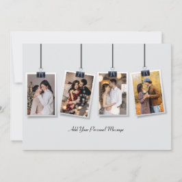 Cartão Design Your Own 4 Photo Collage