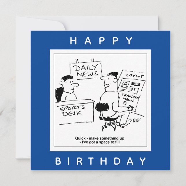 Cartão Designer de layout de página e esportes em jornal (Frente)