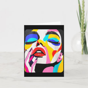 Cartão Designer de moda abstrata feminina feminina femini