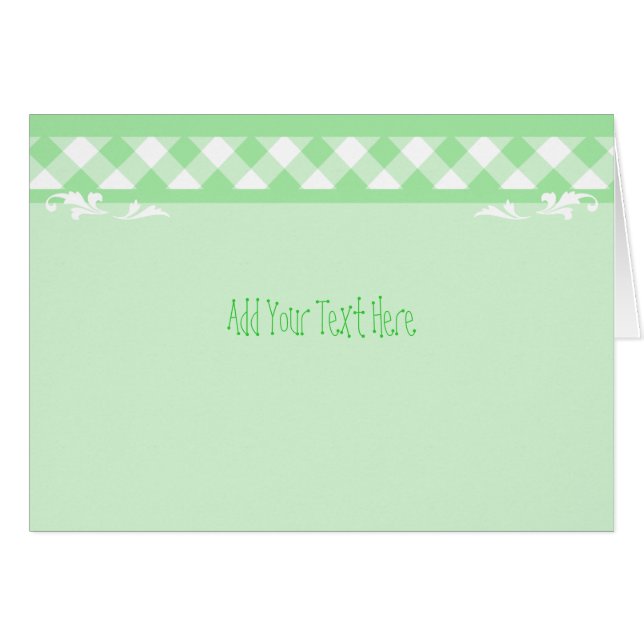 Cartão Designer Mint Green (Frente Horizontal)