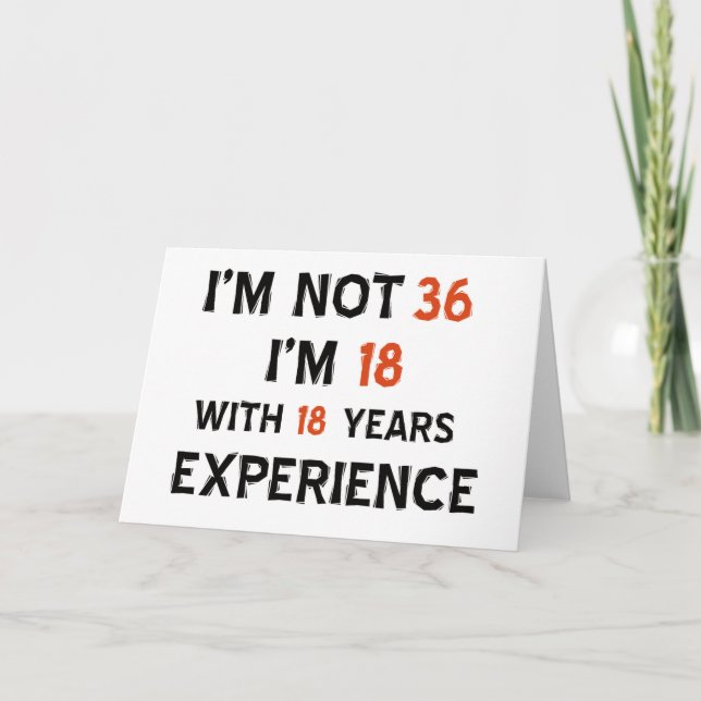 Cartão designs de 36 anos (Frente)