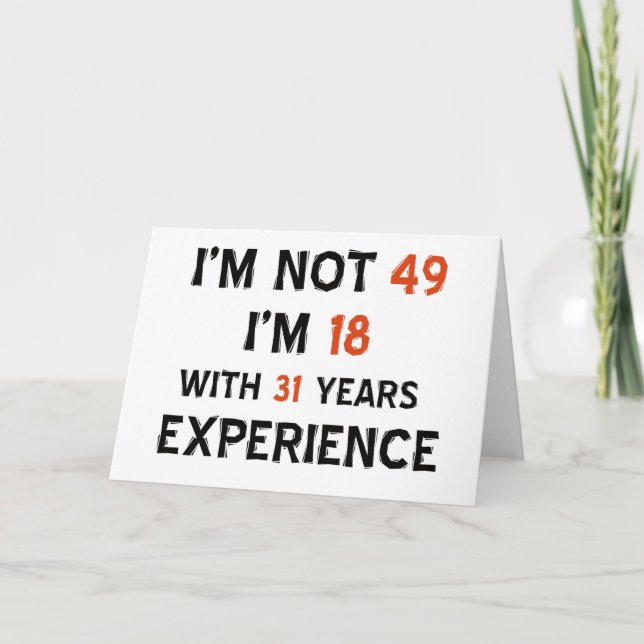 Cartão designs de 49 anos (Frente)