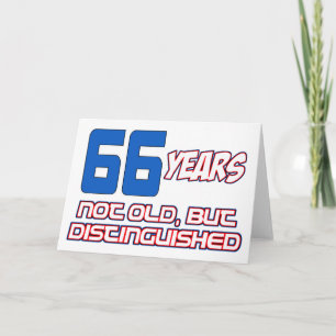 Cartão designs DE ANIVERSÁRIO DE 66 ANOS