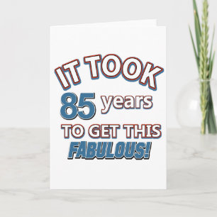 Cartão designs de aniversário de 85 anos