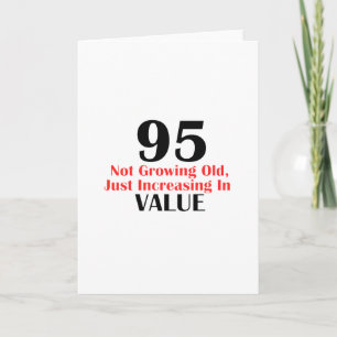 Cartão designs de aniversário de 95 anos