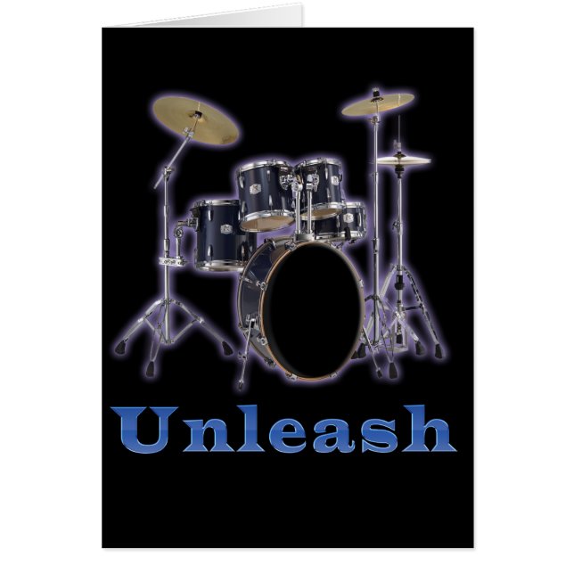 Cartão Designs do conjunto de tambores (Frente)