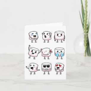 Cartão Designs Marshmallow Camper Camper Men Mulheres