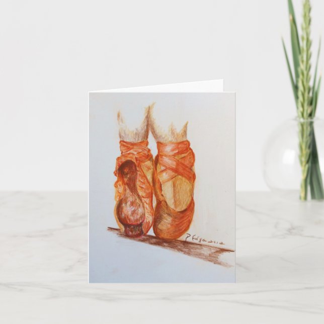 Cartão "Deslizadores vestidos " (Frente)