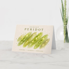 Cartão Deslize de Cristal de Peridoto