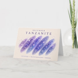 Cartão Deslize de Cristal de Tanzanita