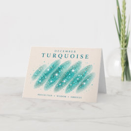 Cartão Deslize de Cristal Turquesa