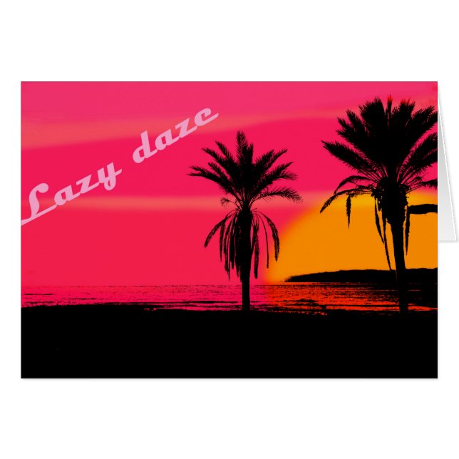 Cartão Deslumbramento preguiçoso (Frente Horizontal)