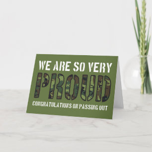 Cartão Desmaiando o desfile Camo orgulhoso Exército Britâ