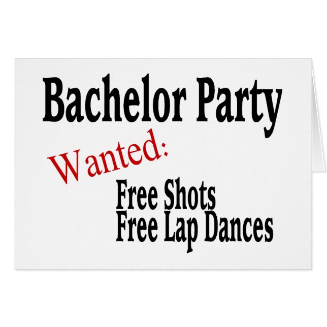 Cartão Despedida de solteiro (Frente Horizontal)