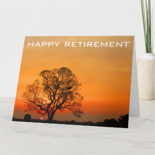 Cartão despedida do sol grande