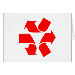 Cartão Desreciclar símbolo