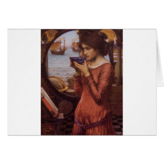 Cartão Destino por JW Waterhouse, Vintage Victorian
