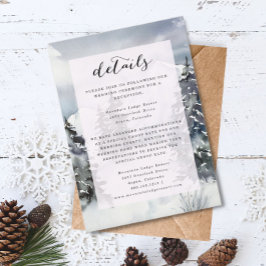 Cartão Detalhado Russo de Cores Aquáticas de Neve 