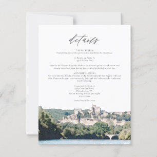 Cartão Detalhado Watercolor Dordogne River South F