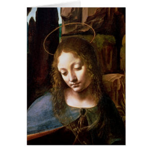 Cartão Detalhe da cabeça do Virgin