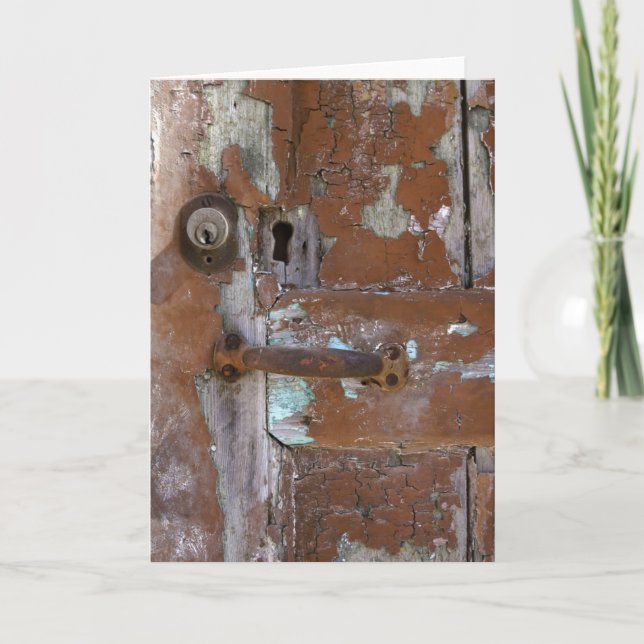 Cartão Detalhe da Porta Antiga (Frente)