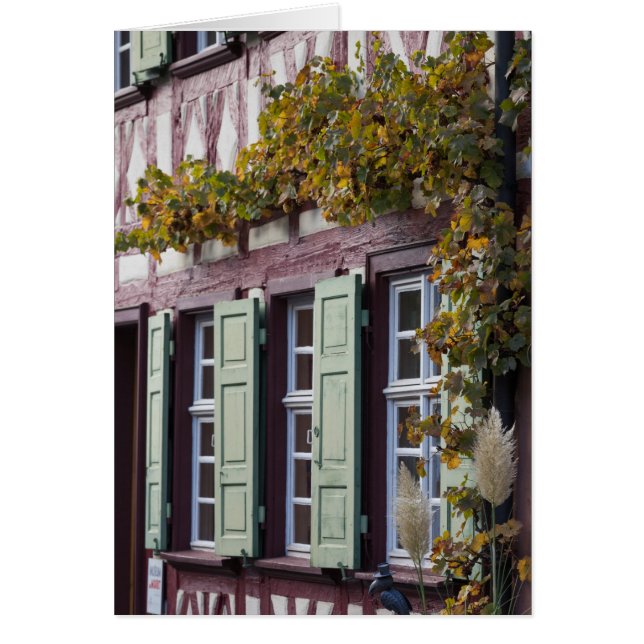 Cartão Detalhe de Casa com Madeira Aparente (Frente)