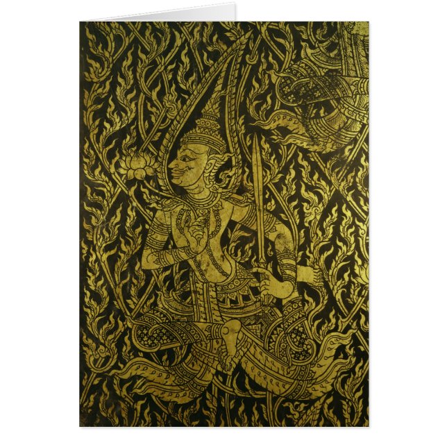 Cartão Detalhe de um armário tailandês (Frente)