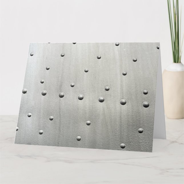 Cartão Detalhe do Alumínio da Pele da Aeronave (Frente)