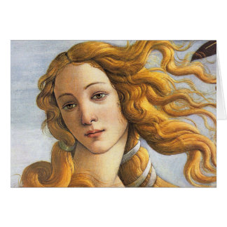 Cartão Detalhe do nascimento de Vênus, Botticelli