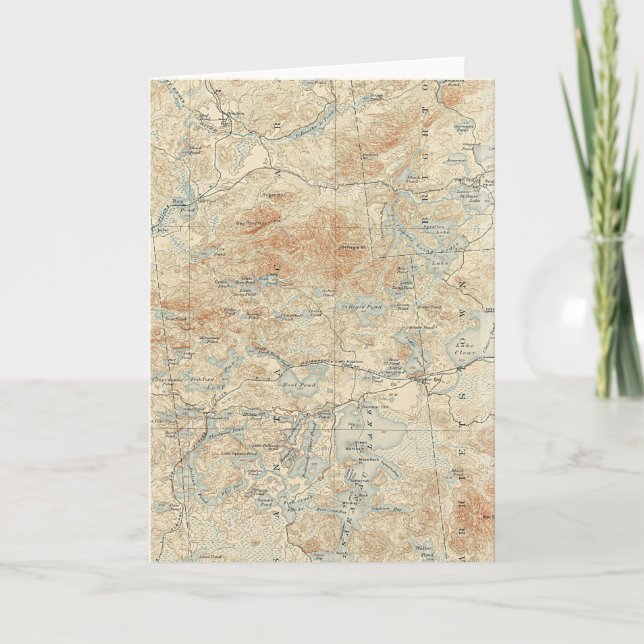 Cartão Detalhes da área de canoa do santo Regis nos Adiro (Frente)