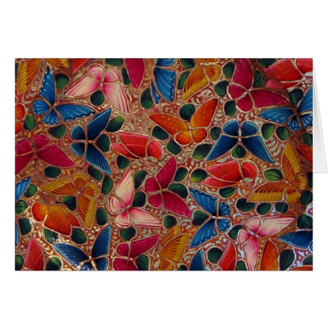 Cartão Detalhes da placa de borboleta (Frente Horizontal)