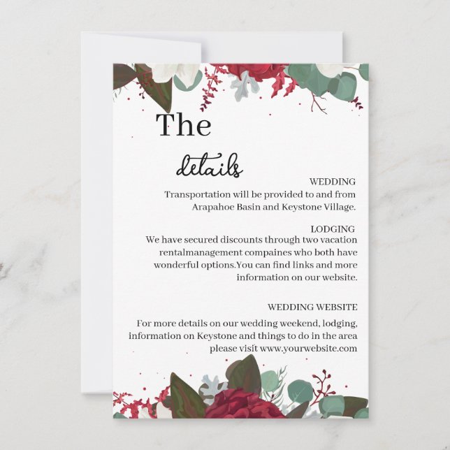 Cartão Detalhes do Conjunto Moderno 5 (Frente)