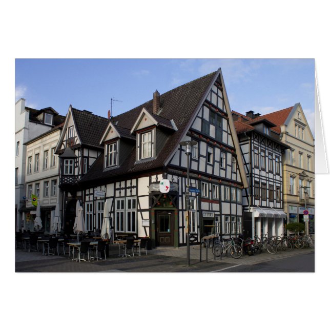 Cartão Detmold na Alemanha (Frente Horizontal)