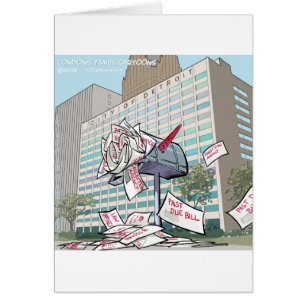 Cartão Detroit City Hall Funny