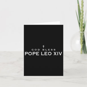 Cartão Deus abençoe Leo Xiv Robert Francis Impede Papa