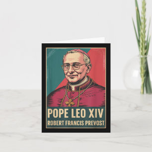 Cartão Deus Abençoe o Papa Leão Xiv Camisa do Papa Leão