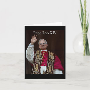 Cartão Deus Abençoe o Papa Leão Xiv Camisa do Papa Leão
