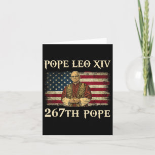 Cartão Deus Abençoe o Papa Leão Xiv Camisa do Papa Leão