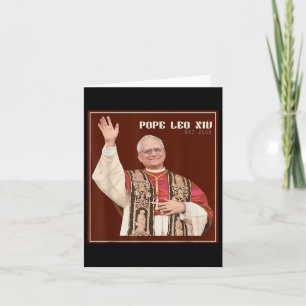 Cartão Deus abençoe Papa Leo Xiv 0