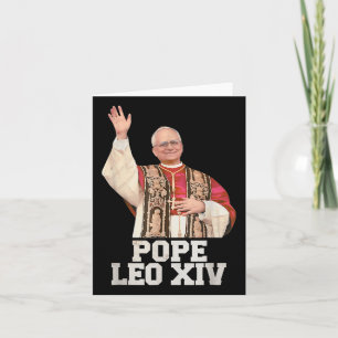Cartão Deus abençoe Papa Leo Xiv Papa Leo Xiv Papa Camisa