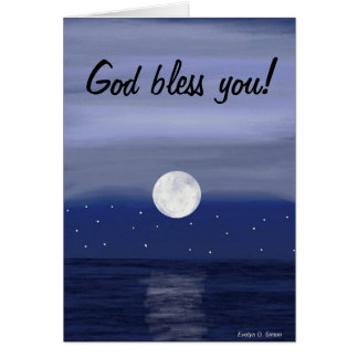 Cartão Deus abençoe que você carda