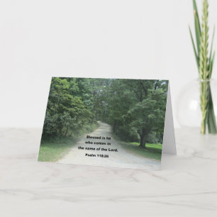 Cartão Deus abençoe seu Pastor, Salm 118:26