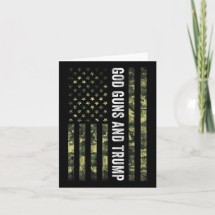 Cartão Deus Armas E segundo De Tromboço Emenda Usa Bandei